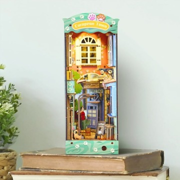 Складная деревянная 3D книга-уголок Cat Town Cat Подарок для ребенка