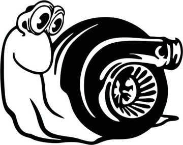 Naklejka Na Auto Samochód TURBO DIESEL ŚLIMAK