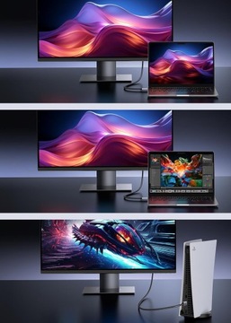 Кабель HDMI - HDMI 2,1 В ПРЕМИУМ 8K 4K 144 Гц Мощный монитор-проектор 10 м