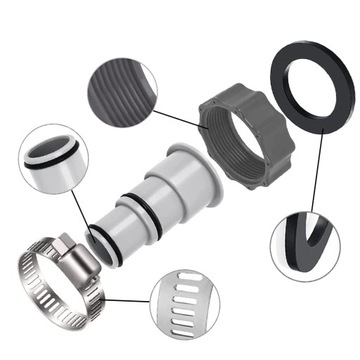 4 SZT ADAPTER WĘŻA BASENOWEGO DO FILTRA POMPY GŁĘBINOWEJ INTEX