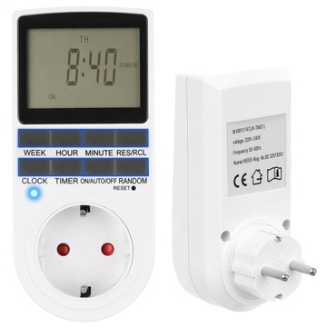 Programator Czasowy Włącznik Wyłącznik Prądu Timer LCD