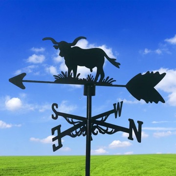 Садовый флюгер на крыше, на заднем дворе, вечеринка, указатель направления ветра, форма коровы
