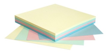 Karteczki samoprzylepne PASTEL mix 75x75mm 100k