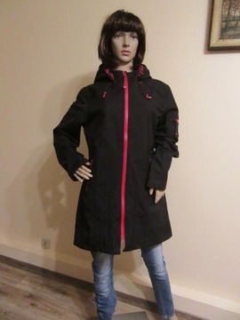 ILSE JACOBSEN RAINCOAT czarna kurtka płaszcz przeciwdeszczowa softshell _40