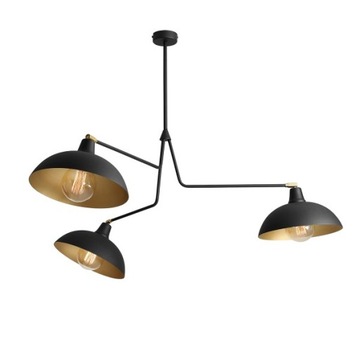 Aldex lampa sufitowa żyrandol czarny zwis ESPACE