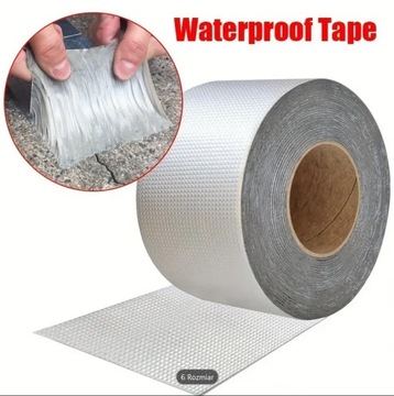 РЕМОНТНАЯ КЛЕЯЩАЯ ЛЕНТА ШИРИНА 10 СМ Х 5 М ВОДОНЕПРОНИЦАЕМАЯ УПЛОТНИТЕЛЬНАЯ