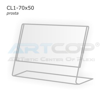 Прайс-лист из оргстекла, описание стенда CL1-70x50.