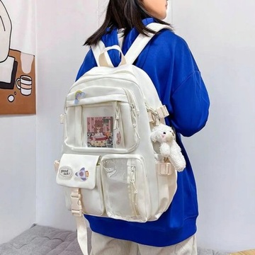 Plecak Kawaii Aesthetic Women School Bag for Teen