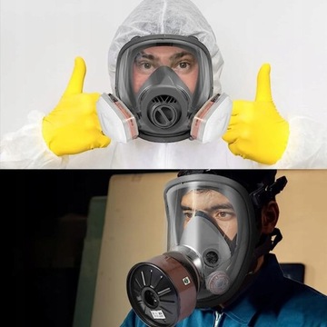 MASKA GAZOWA MASKA PEŁNA MASKA LAKIEROWA RESPIRATOR Z FILTREM BEZPIECZNY