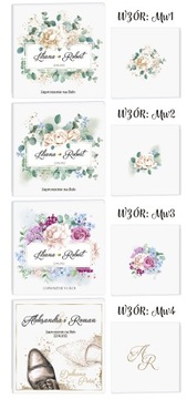 КЛАССИЧЕСКИЕ ГЛАМУРНЫЕ «МВ» СВАДЕБНЫЕ ПРИГЛАШЕНИЯ