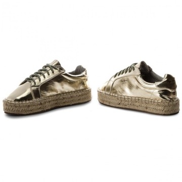 PEPE JEANS TENISÓWKI ESPADRYLE ANDY METAL (41)