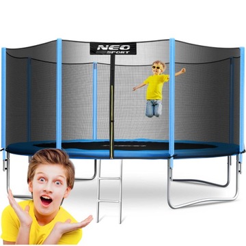 TRAMPOLINA OGRODOWA 374cm 12ft NEOSPORT model 2024