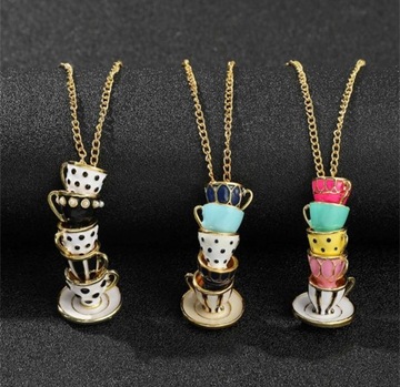 ДЛИННОЕ ЗОЛОТОЕ ОЖЕРЕЛЬЕ МОДНЫЙ БОЛЬШОЙ КУЛОН-ЧАШКА 2В1 55 см подарок