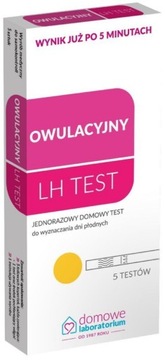 DOMOWY TEST OWULACYJNY LH TEST WYNIK W 5 MIN.