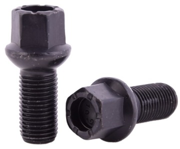 Śruba koła Skoda Audi VW Seat CZARNE TUV M14x1.5