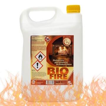 Paliwo do biokominka biopaliwo BIO PALIWO BEZZAPACHOWE 5L