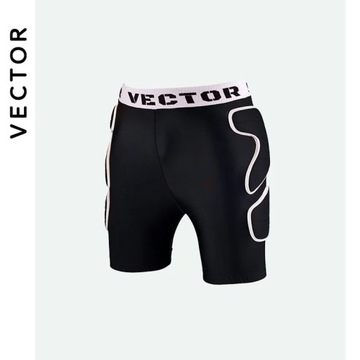 Wektor unisex sprzętu sportowego i krótkiej ochrony snowboardowej Hip Butt spodenk