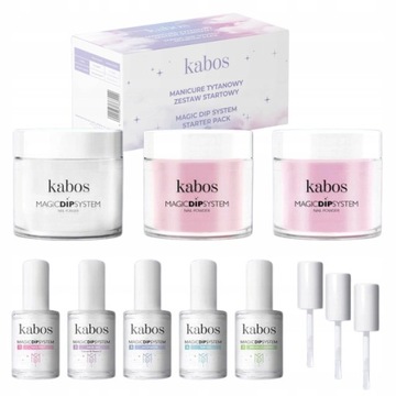 KABOS Magic Dip System zestaw do manicure tytanowego Lovely Set