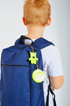 КУЛОН СВЕТООТРАЖАЮЩИЙ МЕДВЕДЬ 3M, СВЕТООТРАЖАЮЩИЙ МЕДВЕДЬ