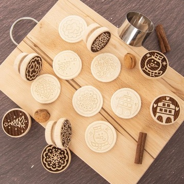 Штамп РОЖДЕСТВЕНСКИЙ ШТАМП декоратор для украшения печенья СНЕЖИНКА