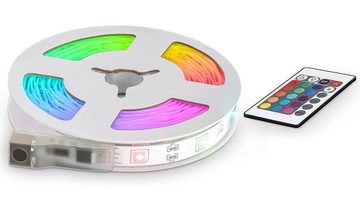 TAŚMA LED RGB 3m - USB 5V - PILOT - PODŚWIETLANIE