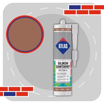 ATLAS SILICONE SILTON S 280мл - 123 СВЕТЛО-КОРИЧНЕВЫЙ