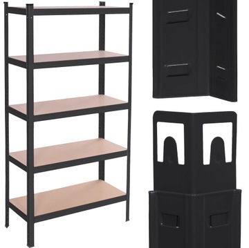 Склад полки 150x75x30 см. Металлический гараж, толкованный полками 625 кг