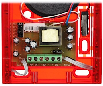 СИРЕНА ТРЕВОГИ SPW-220 R Проводной оптико-акустический сигнализатор SATEL