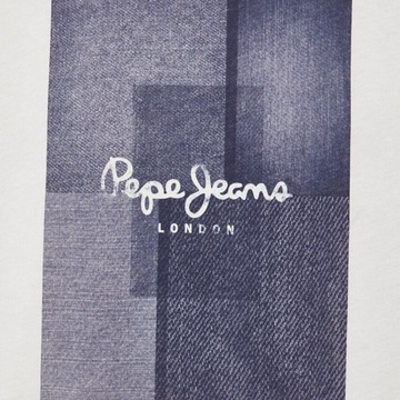 PEPE JEANS KOSZULKA MĘSKA T-SHIRT WELSCH ECRU r.L