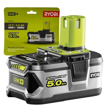 RYOBI AKUMULATOR BATERIA LI-ION O POJEMNOŚCI 5,0AH 18V SYSTEM ONE+ RB18L50