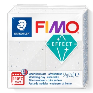 Маса запікальна Пластилін Fimo Ефект Staedtler 57 г | Білий GRANIT