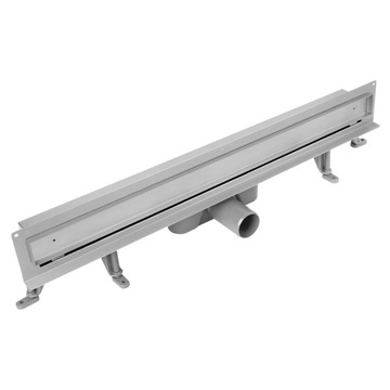 Odpływ liniowy ŚCIENNY VOGI pod płytkę 60 cm NISKI SYFON fi 50 stal