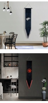 Декоративный подвесной флаг «Игра престолов» 168см.