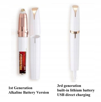 Электрический триммер для бровей USB, безболезненный макияж