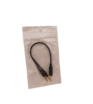 Adapter przejściówka do słuchawek mikrofonu 3,5 mm