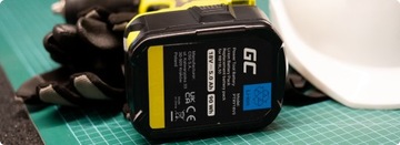 Аккумулятор Green Cell RB18L40 для системы Ryobi ONE+ 18 В, 4 Ач, 18 В