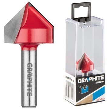 Frez do rowków typu V, HM, 25.4 x 25.4 mm, 8 mm