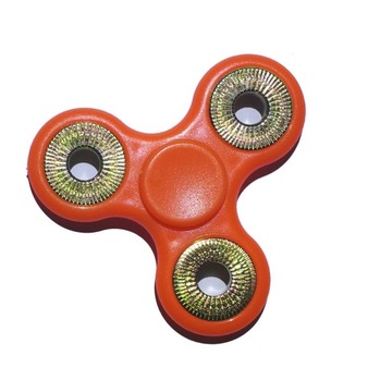 ORYGINALNY HAND SPINNER FIDGET POMARAŃCZOWY 7+