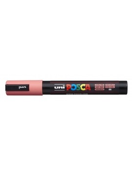 МАРКЕР POSCA PC-5M UNI С КОРАЛЛОВОЙ ПОЛОСКОЙ КРАСКА ДЛЯ ПОСТЕРА