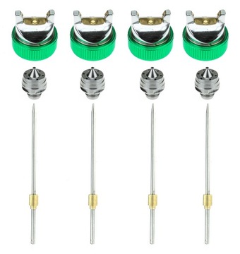 КРАСКОРАСПЫЛИТЕЛЬ ДЛЯ ПОКРАСКИ HVLP 4XNOZZLE 1,4 1,7 2,0 2,5 + ДЕВАТЕР