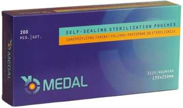 TOREBKI DO STERYLIZACJI MEDAL 135x250mm (200 szt.)