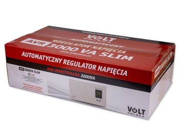 STABILIZATOR NAPIĘCIA SIECIOWEGO PRĄDU AVR SLIM 3000VA WISZĄCY Agregat PIEC