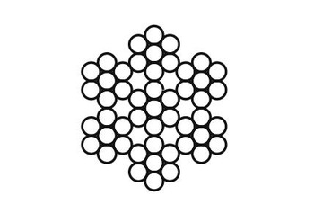 ВЕРЕВКА 7X7 НЕРЖАВЕЮЩАЯ НЕРЖАВЕЮЩАЯ FI-4,0ММ КИСЛОСТОЙКАЯ 50 МБ