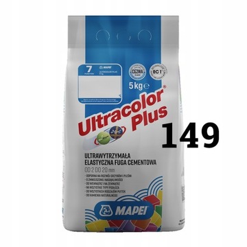 Fuga Mapei Ultracolor Plus 149 5 kg Piasek Czarny