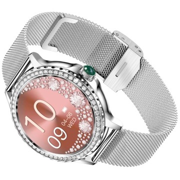 Женские умные часы Rubicon RNCF19 с функцией разговора, серебристые