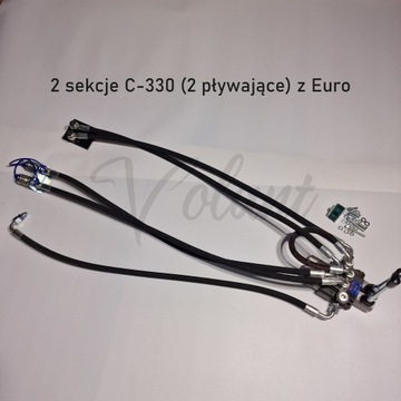 ROZDZIELACZ 2 SEKCYJNY ZEWNĘTRZNY C-330 PŁYWAJĄCE 2 SEKCJE HYDRAULICZNY