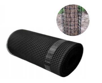 SIATKA RABATOWA 0,8M x 50M POLSKA plastikowa ogrodowa PVC czarna
