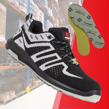 СВЕРХЛЕГКИЕ ЗАЩИТНЫЕ РАБОЧИЕ ОБУВИ PROOF ADIDAS KAPS5 S1 ESD РАЗМЕР 44+ Стелька