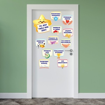 DEKORACJA SZKOLNA OZDOBA NA DRZWI - TO JEST TWÓJ ROK ŻEBY... (jednostronna)