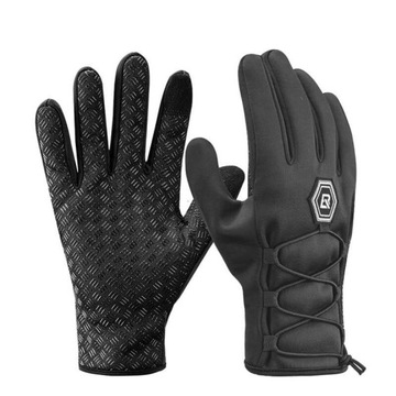 ROCKBROS - zimowe rękawiczki rowerowe softshell